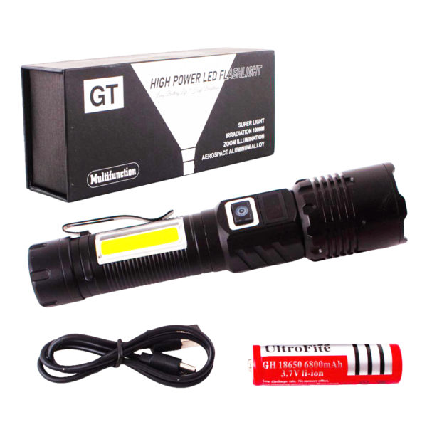 Ліхтар тактичний COB18-PM10-TG+COB (White+Red) power bank, магнит, ЗУ Type-C - Зображення 11