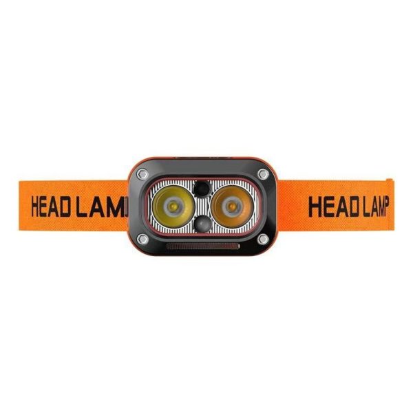 Налобний ліхтар G08-2XPG (white+yellow) + LED (red) с сенсором движения - Зображення 7