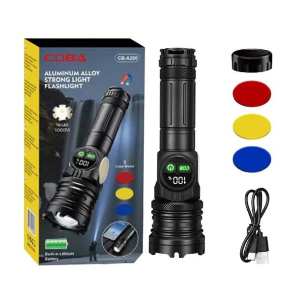 Тактичний ліхтар COBA CB-A280-TG+COB (white+red) - Зображення 6