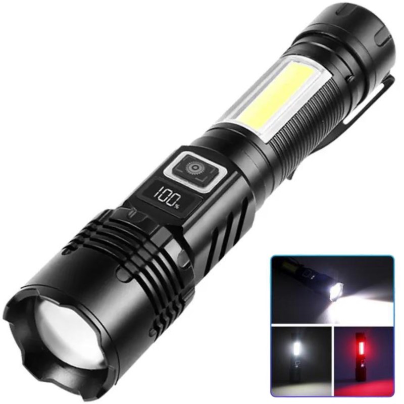 Ліхтар тактичний COB18-PM10-TG+COB (White+Red) power bank, магнит, ЗУ Type-C