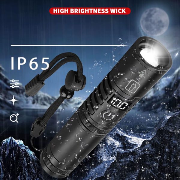 Ліхтар тактичний ручний S2304-PM10-TG, Power bank, ЗУ Type-C - Зображення 15