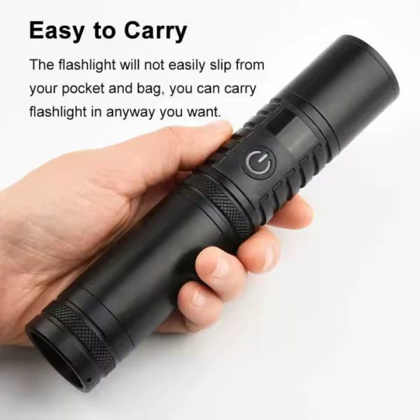 Ліхтар тактичний ручний S2304-PM10-TG, Power bank, ЗУ Type-C - Зображення 12