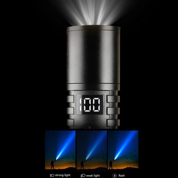 Ліхтар тактичний ручний S2304-PM10-TG, Power bank, ЗУ Type-C - Зображення 9