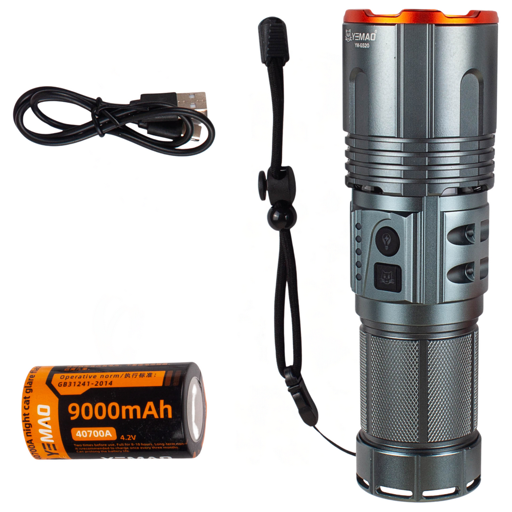 Тактичний ліхтар YEMAO YM-G520, 2500 LM - Зображення 2