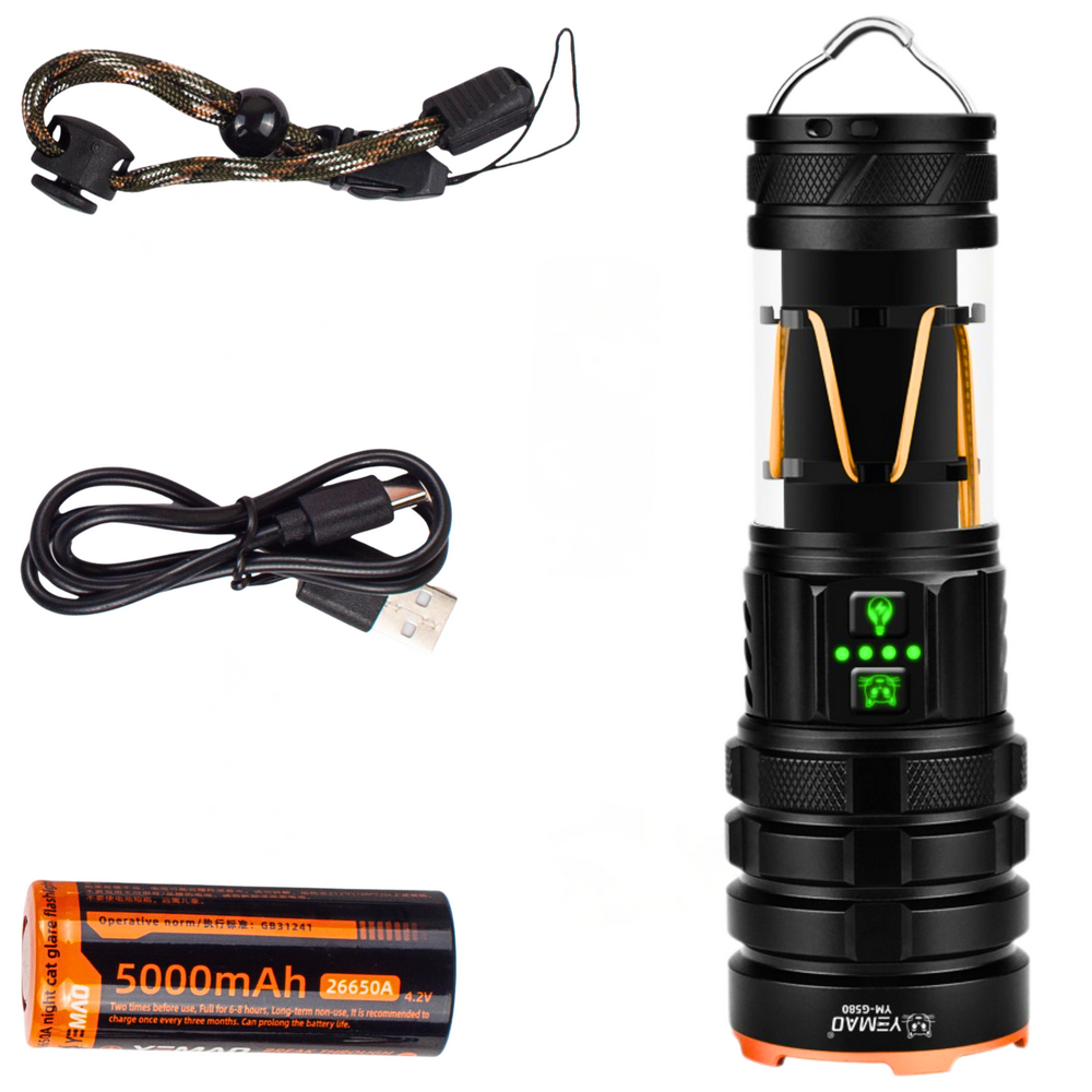 Тактичний ліхтар YEMAO YM-G580, 2500 LM - Зображення 2