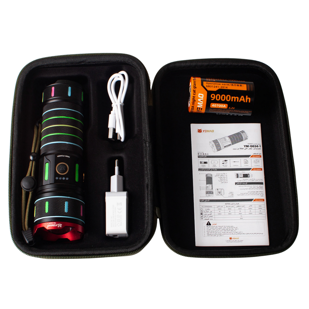 Тактичний ліхтар YEMAO YM-G634-1, 2500 LM - Зображення 4